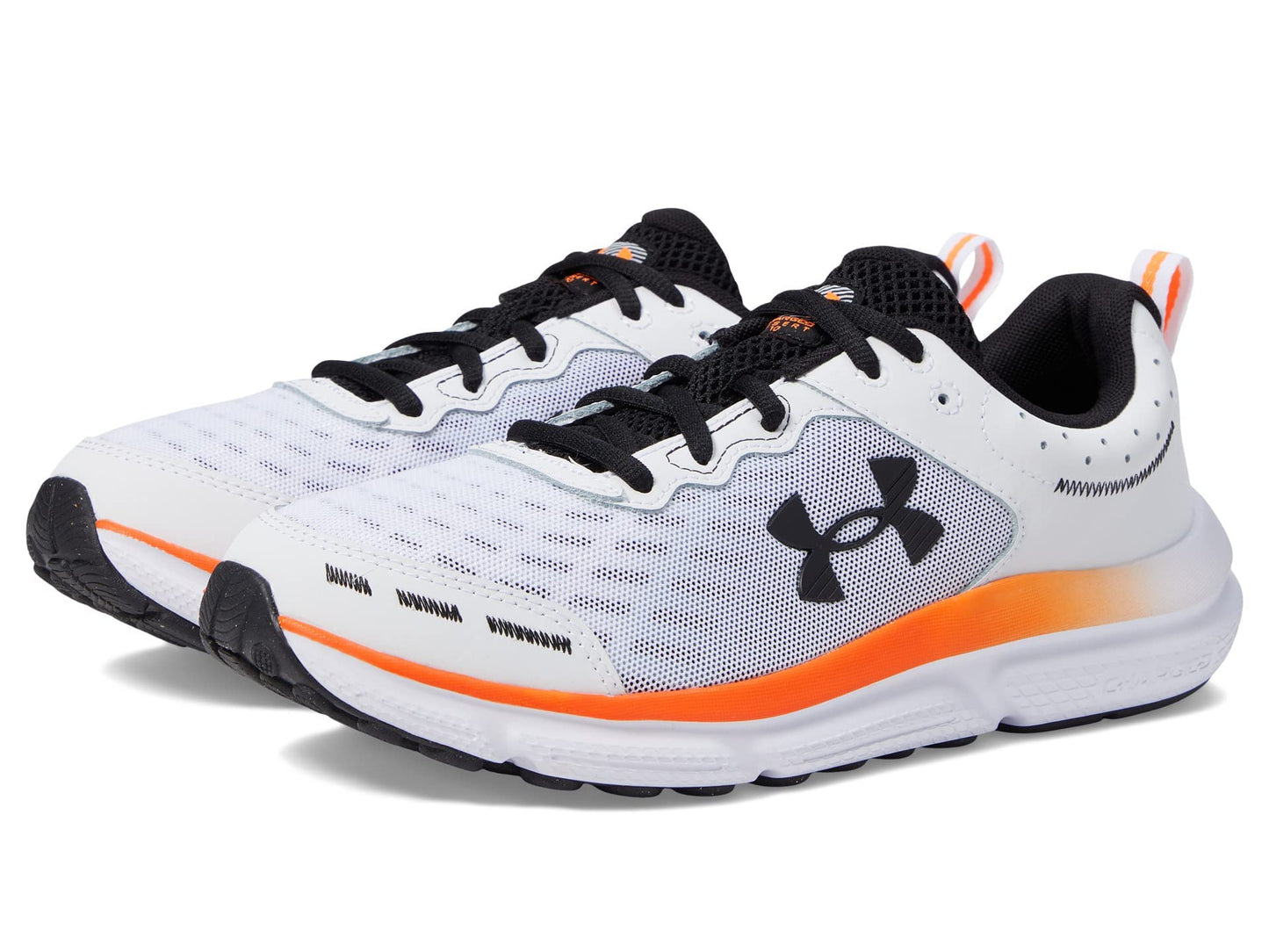 Under Armour Men's Charged Assert 10 Shoes, (101) White/White/Black, 11 X-Wide