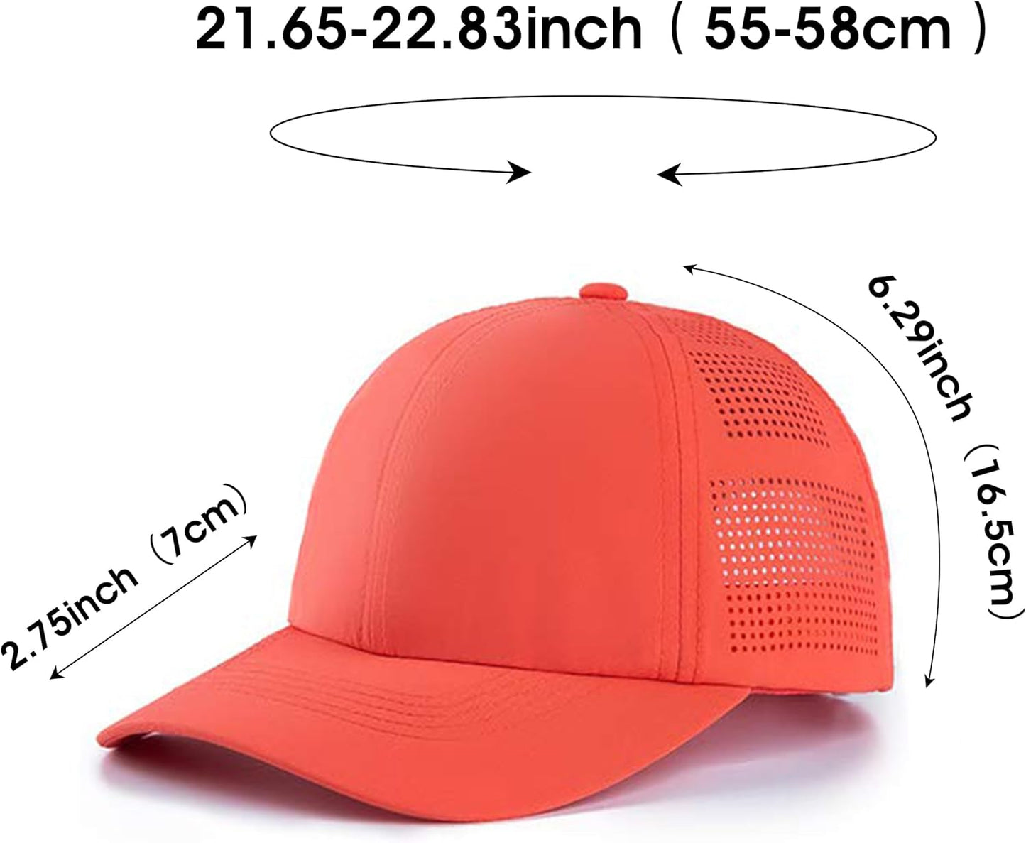 Quick Drying Women's Baseball Cap | Lightweight Mesh Sun Hat with UV Protection - Multiple Colors Available