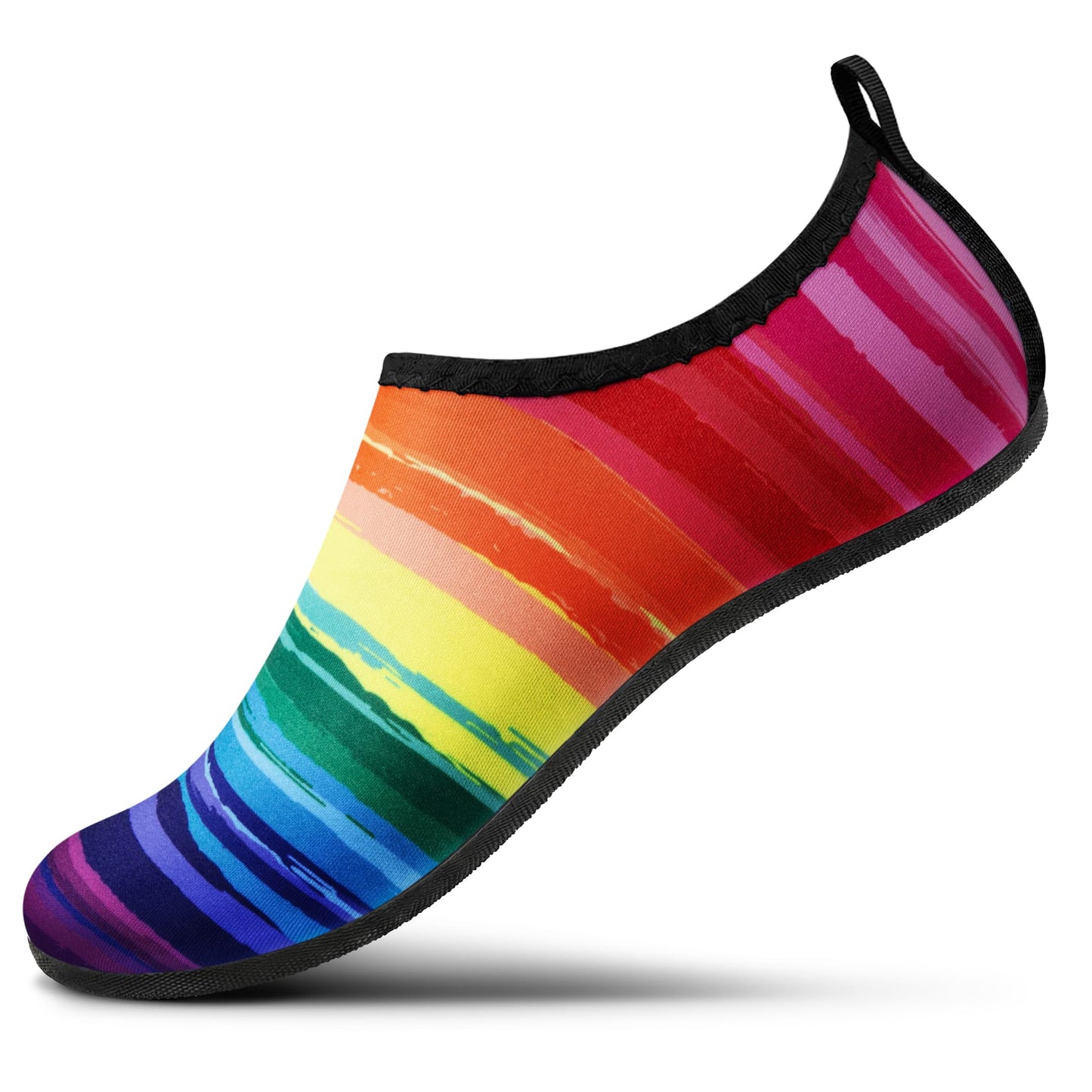 SEEKWAY Water Shoes Women Men Adult Quick-Dry Aqua Socks Barefoot Non Slip for Beach Swim River Pool Lake surf Black Size SK002