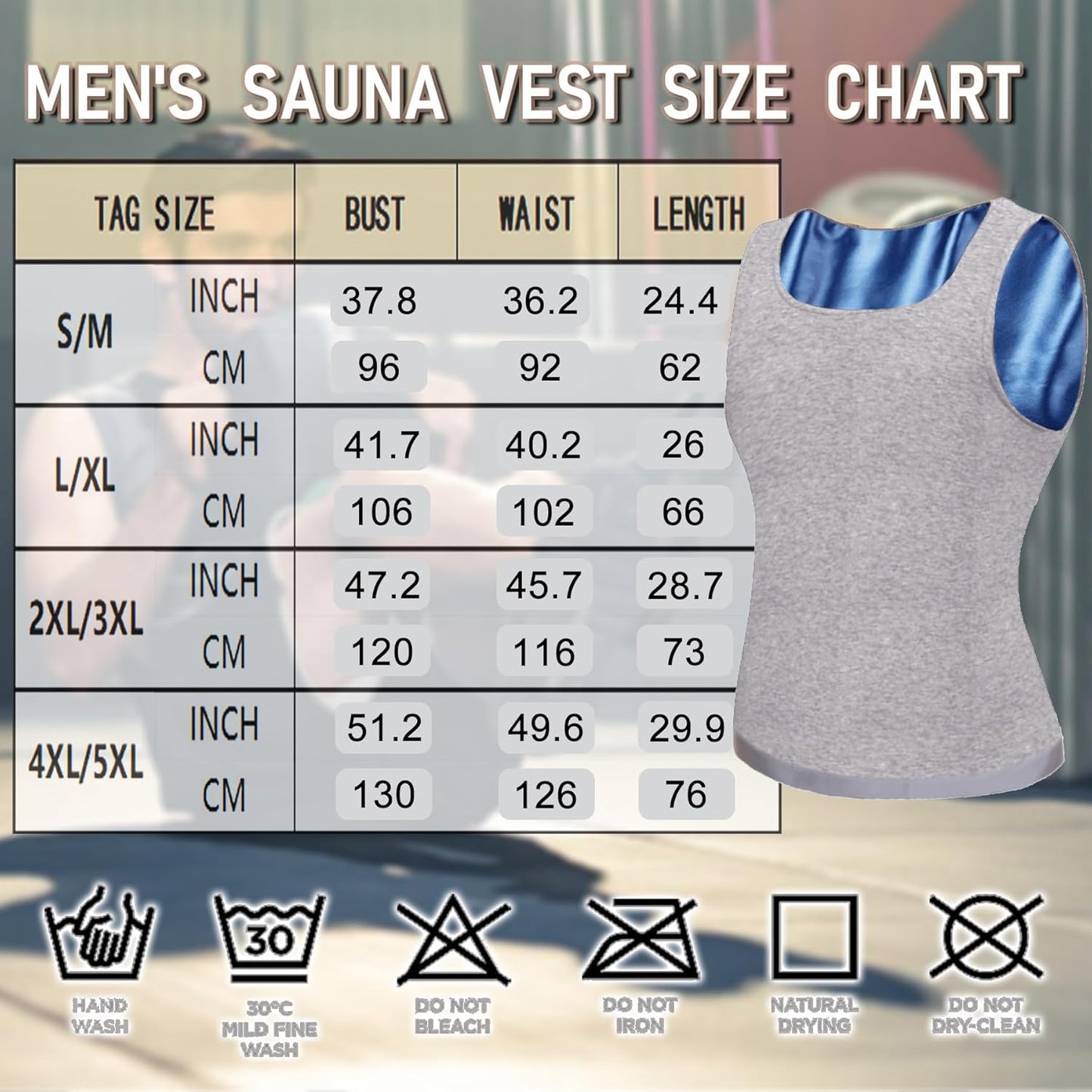 Men's Sauna Shirt - Short Sleeve Sauna Suit for Effective Sweat & Body Shaping | Gym Exercise Tank Top