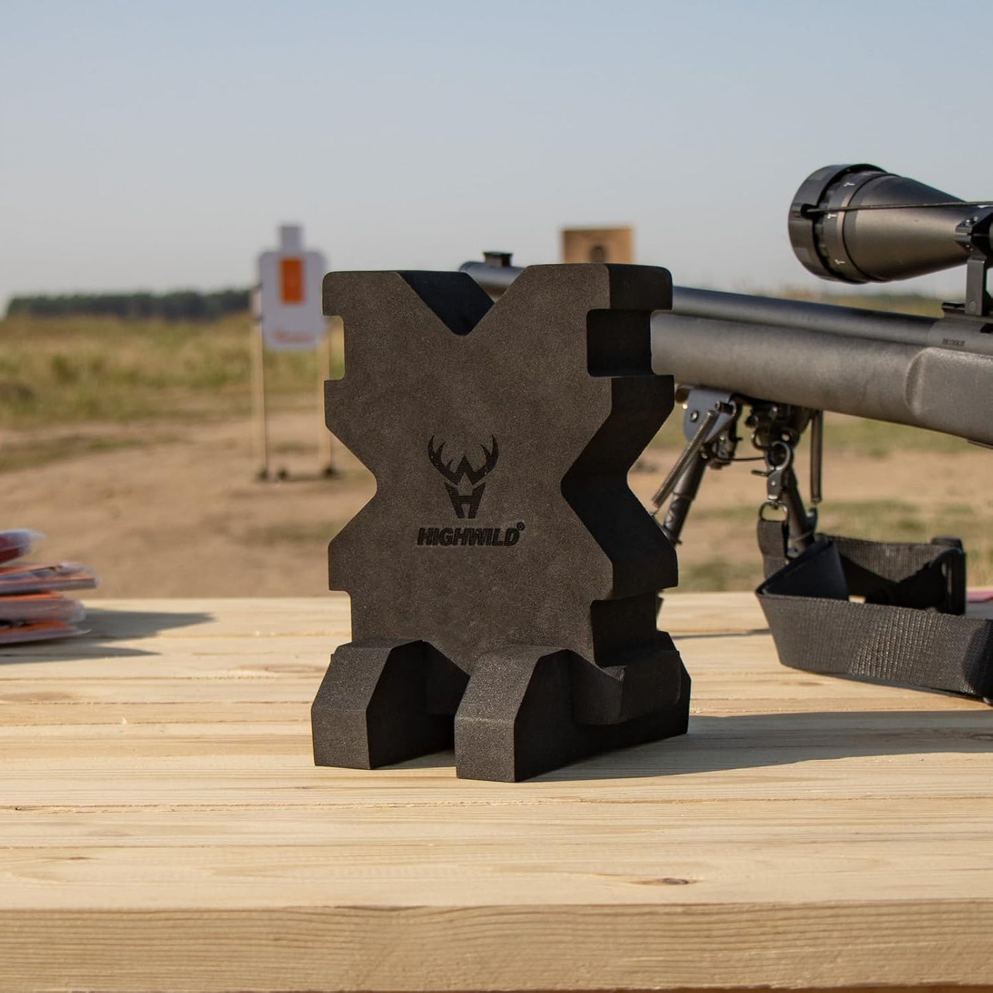 Highwild Shooting Foam Rest - X-Block Bench Rest for Stability | Portable and Lightweight Design