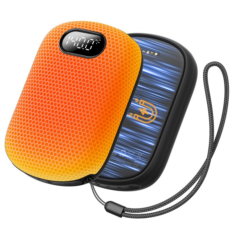Aecooly 20000mAh Hand Warmers Rechargeable 2 Pack | ±0.5°F Precision | 72-Level Smart Heating | 13.5in Full-Surface Heater | Magnetic Electric Handwarmers, Gifts for Christmas, Camping, Hunting, Golf