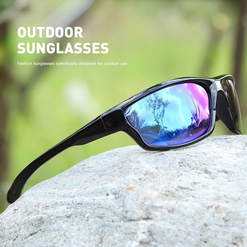 NCLLCE Polarized Sport Sunglasses for Men Women Fishing Driving Cycling Running UV Protection
