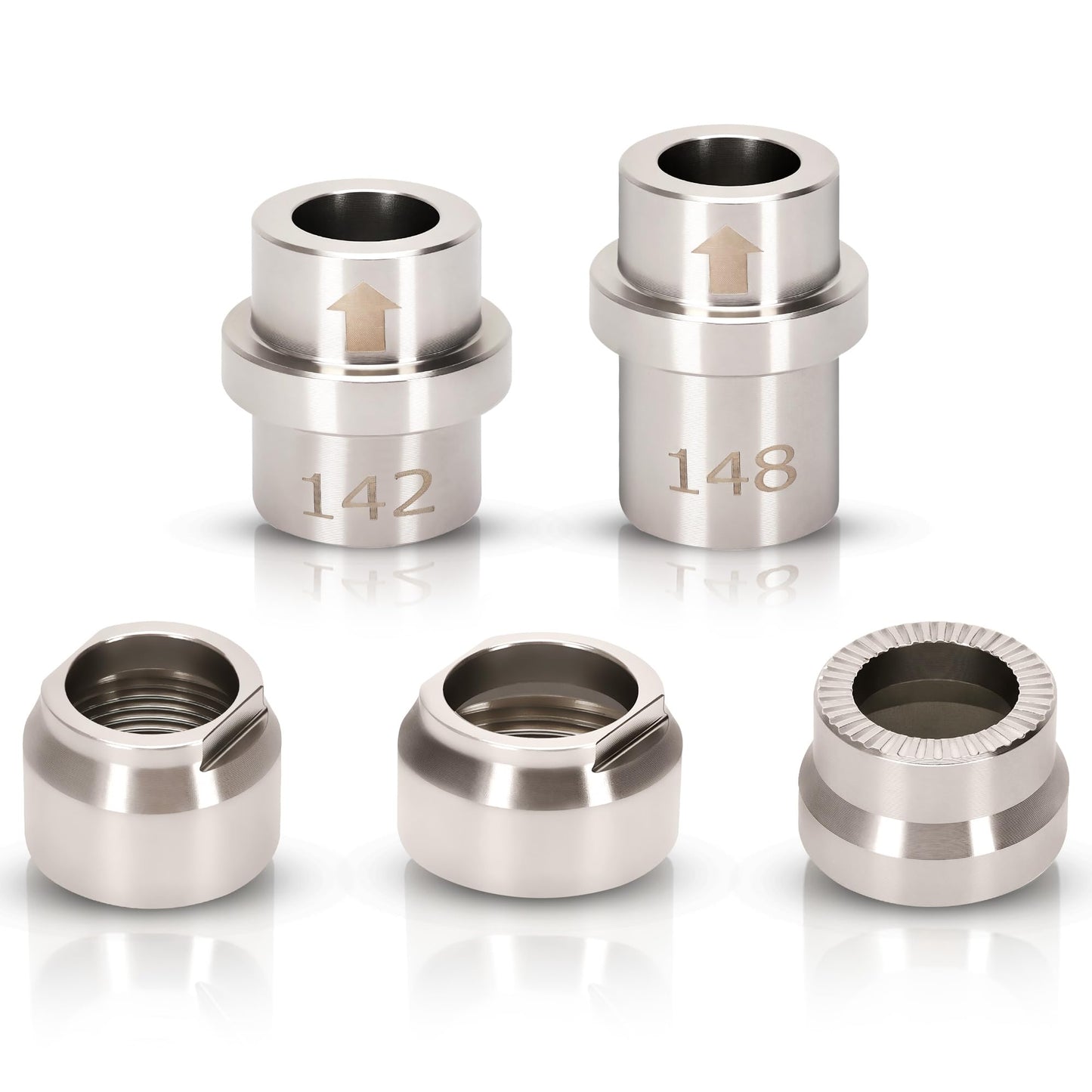 Foinwer KICKR Thru Axle Adapter Kit, Compatible with Wahoo KICKR CORE and KICKR V4 and Newer Models, Fit for WFKICKRTHRUAXLEKIT, 2026 Upgrade Stainless Steel