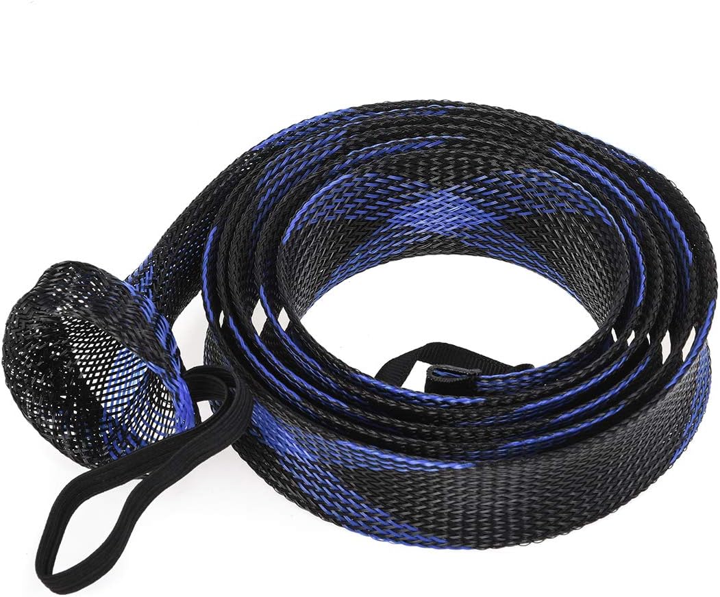 Fishing Rod Sock Sleeve Cover - 10 Pcs Braided Mesh Protector for 190cm/74.8in Rods | Ideal for Fly, Spinning, and Casting