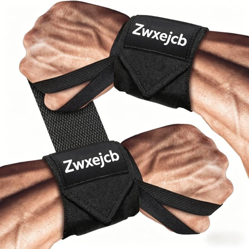 Weightlifting Wrist Wraps - Heavy-Duty Support for Strength Training | Premium Polyester & Nylon, Unisex, 1 Pair