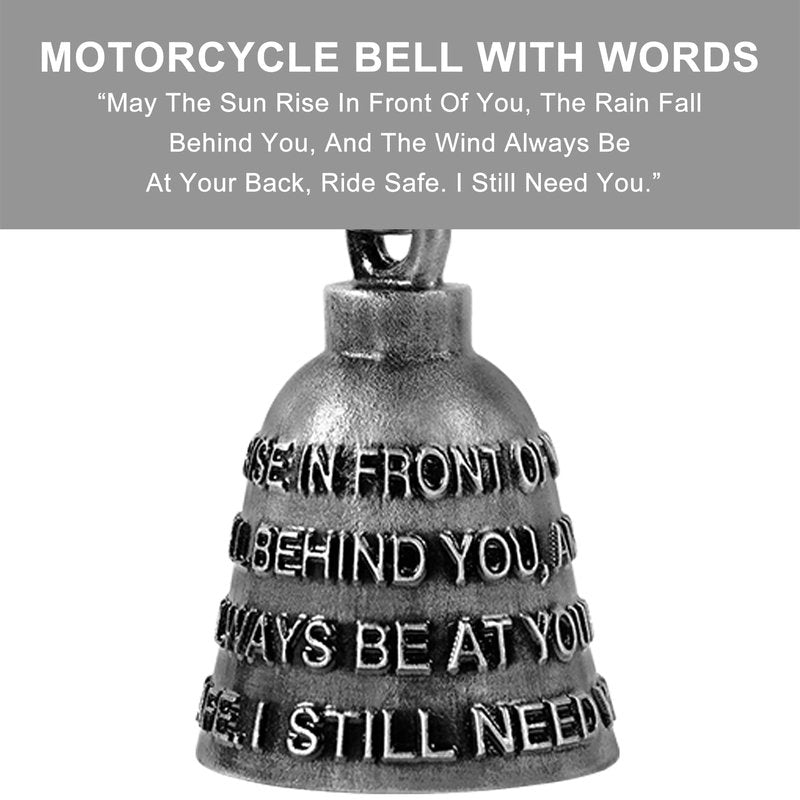 Dream Apparel Motorcycle Bell Guardian Angel Drive Away Gremlin, Biker Bell for Men Women Rider Riding with Hanger, Good Luck Gift Accessories