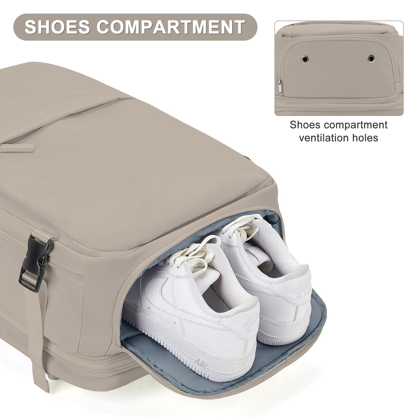 Expandable Travel Backpack For Women Men Airline Approved Personal Item Backpack For Airlines Carry On Backpack Flight Approved Waterproof Backpack For Traveling On Airplane Weekender Travel Bag
