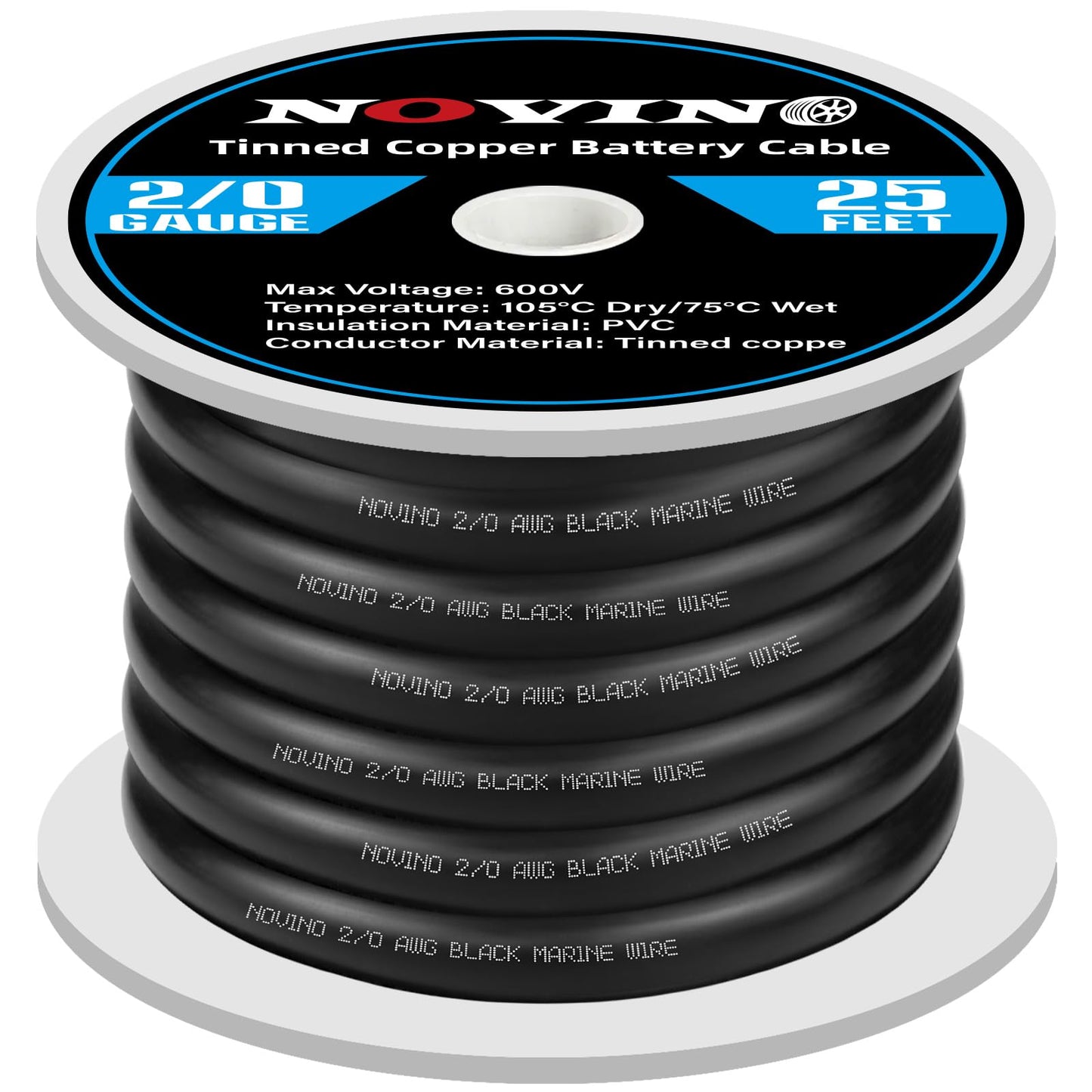 2/0 Gauge Battery Cable 2/0 AWG Marine Grade Wire Power Welding Cable