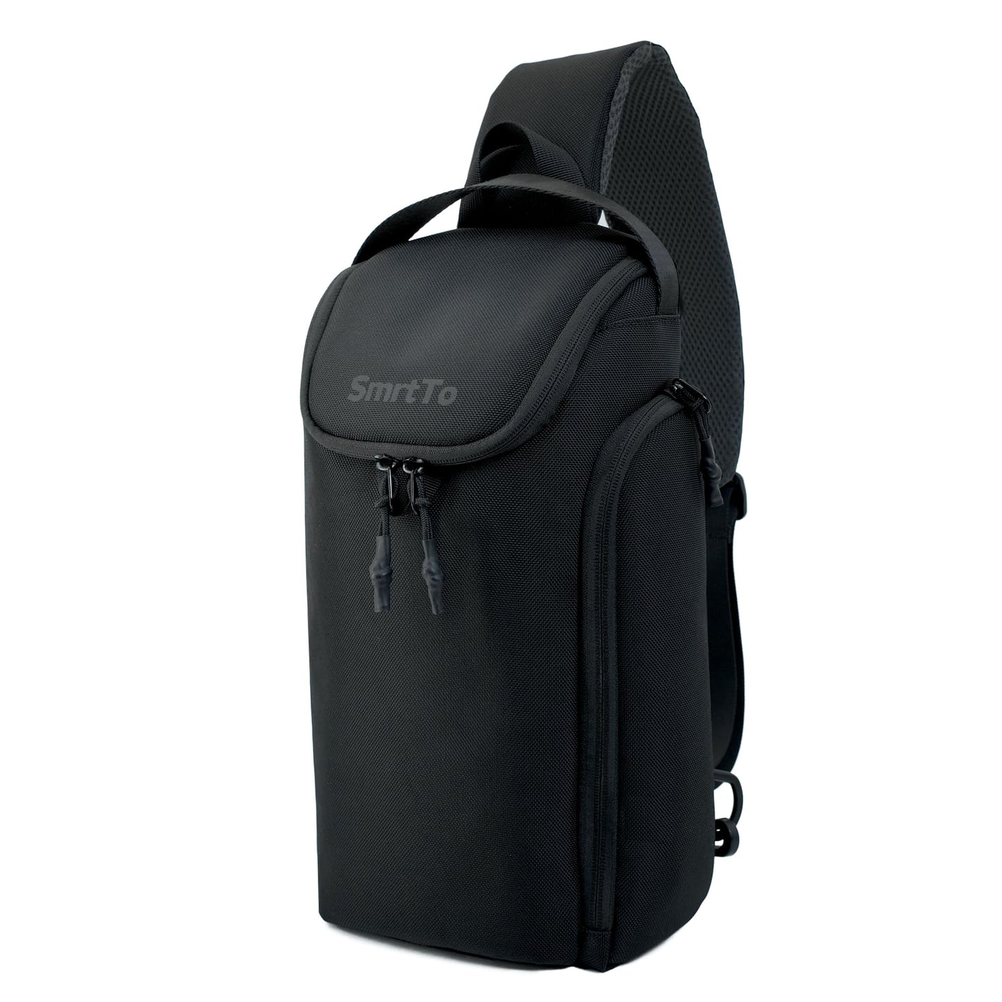 SmrtTo Sling Bag Crossbody Chest Bag, Fits 8.3" iPad Mini, Durable 1680D Fabric Travel Bag with Protective EPE Padding, Water Resistant Tech Sling for Men Women