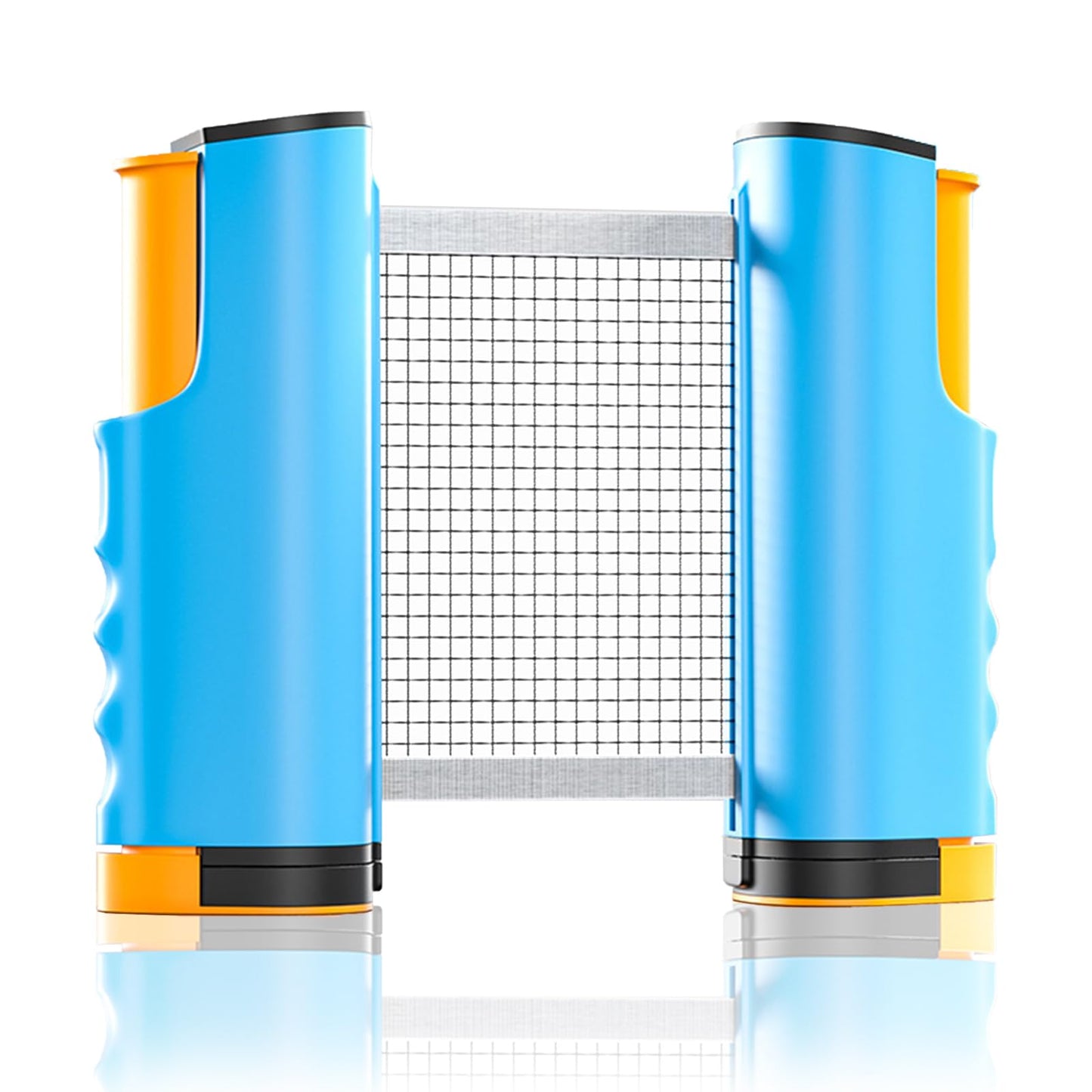 Retractable Table Tennis Net - Portable & Adjustable Ping Pong Net for Indoor/Outdoor Play, Fits Tables Up to 72" Wide, Easy Setup, Durable Mesh Material - Blue