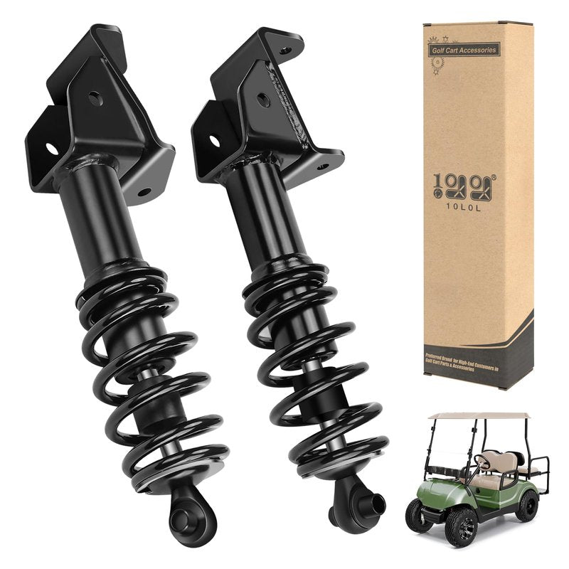 10L0L Front Shocks Absorbers Assembly Kit for Yamaha G29 Drive Gas and Electric Golf Cart 2007-2016, Passenger and Driver Side, Replace OEM JW2-F3390-00 JW2-F3350-00