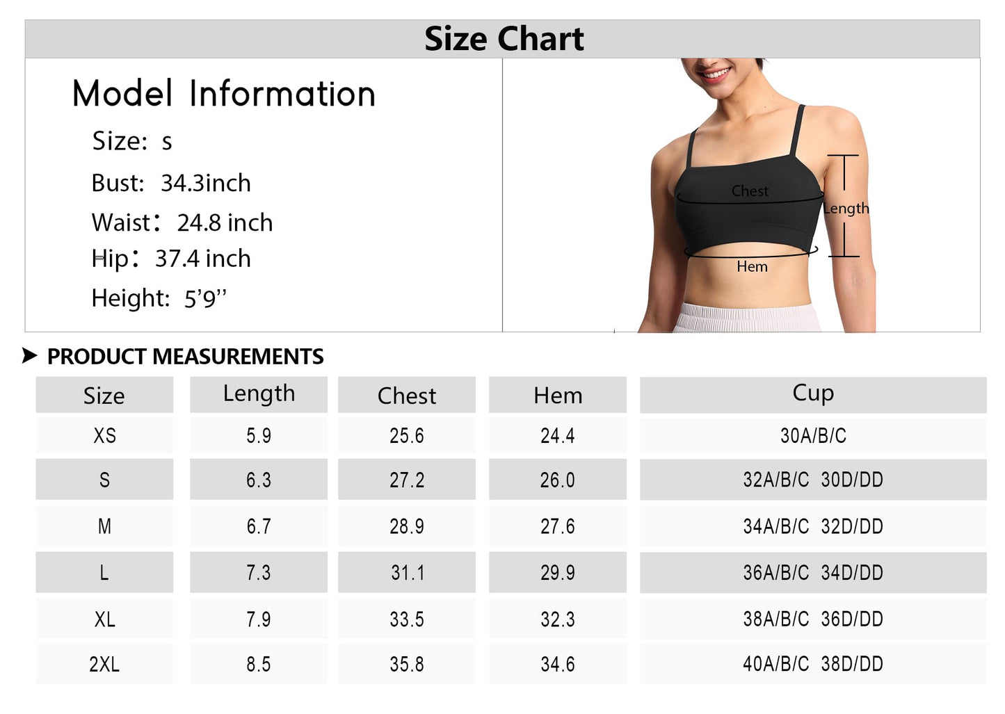 THE GYM PEOPLE Women's Adjustable Spaghetti Strap Sports Bras Wirefree Workout Tops with Removable Padded Black