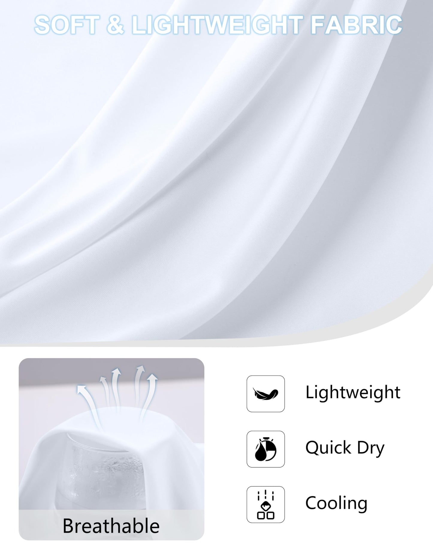 G Gradual Women's Workout Tank Tops Lightweight Sleeveless High Neck Athletic Shirts for Running Gym Tennis Pickleball, White, L