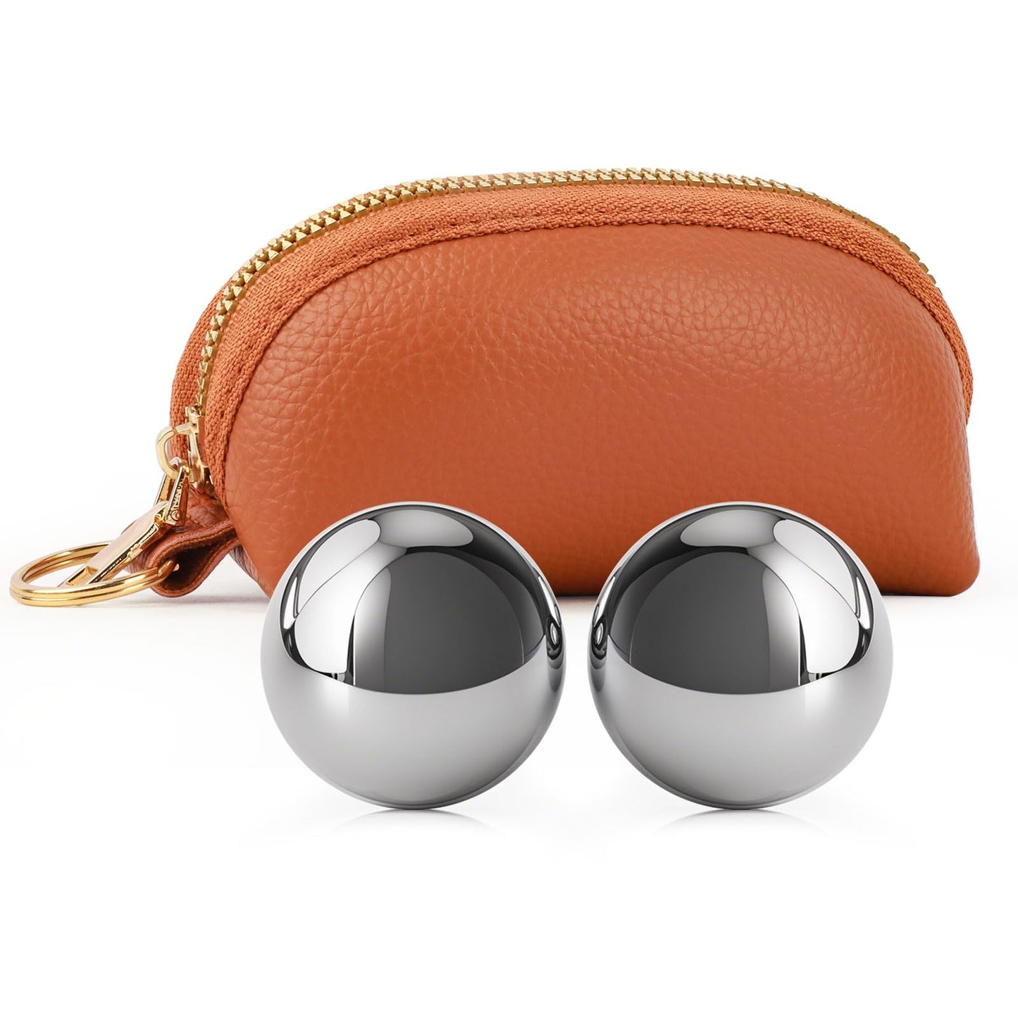 SDEMYI 1.5-inch Baoding Balls with Chime: Stainless Steel Baoding Balls, Hand Massage, Meditation Balls — Suitable for Home/Office Exercise, Stress Relief, Anxiety Reduction, and as Holiday Gifts