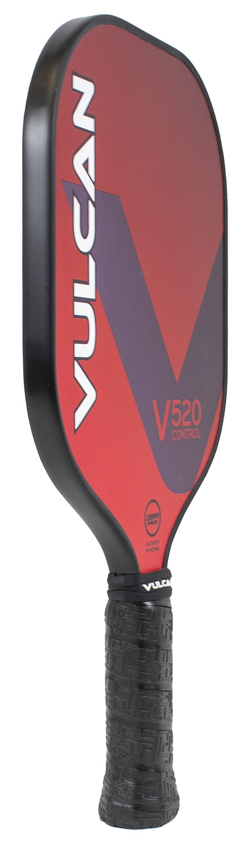 Vulcan | V520 Pickleball Paddle | Control Performance | Polypropylene Core - Fiberglass Surface | USAP Approved | Red