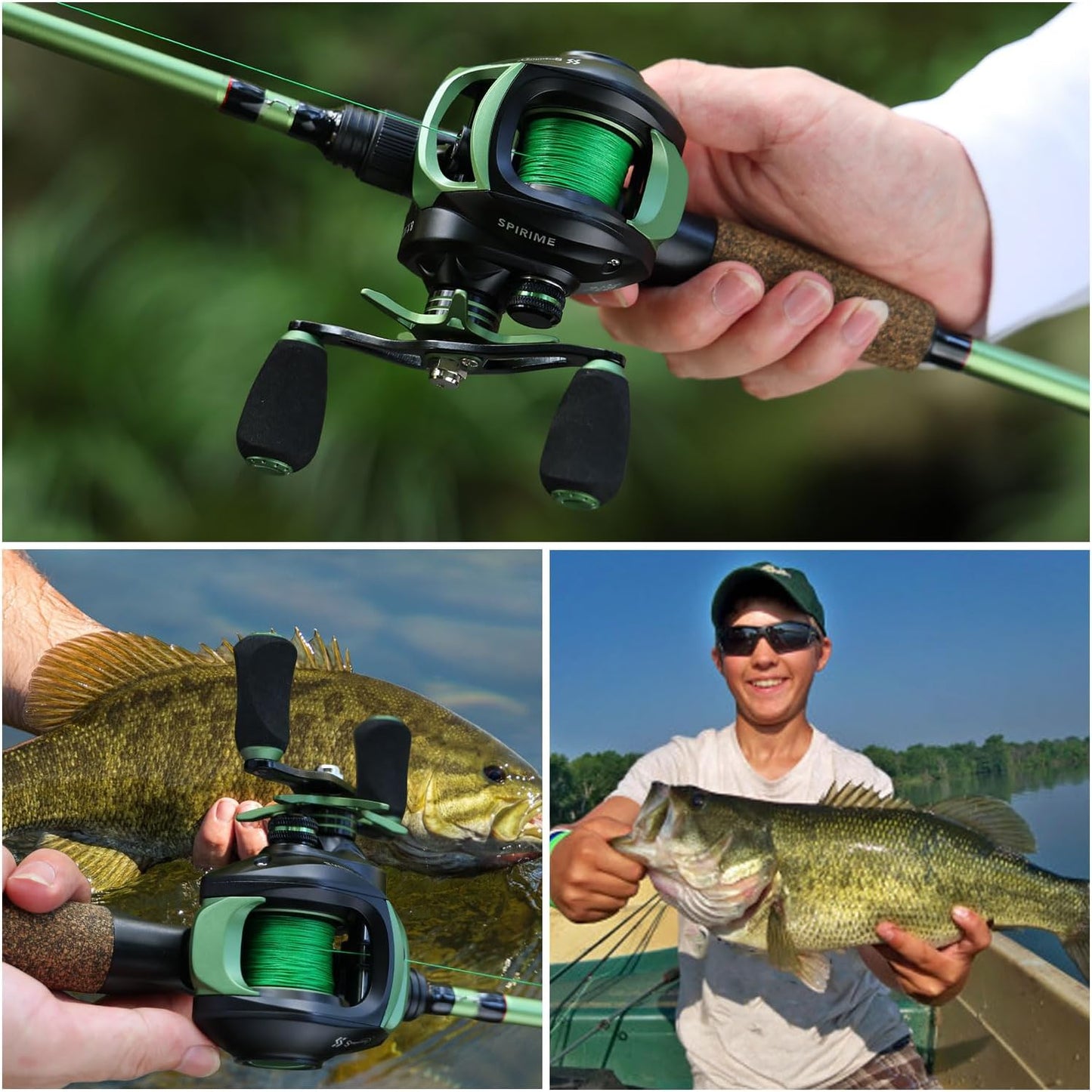 Sougayilang Baitcasting Fishing Reel - 9+1BB with Magnetic Braking System | Smooth Performance & Durability