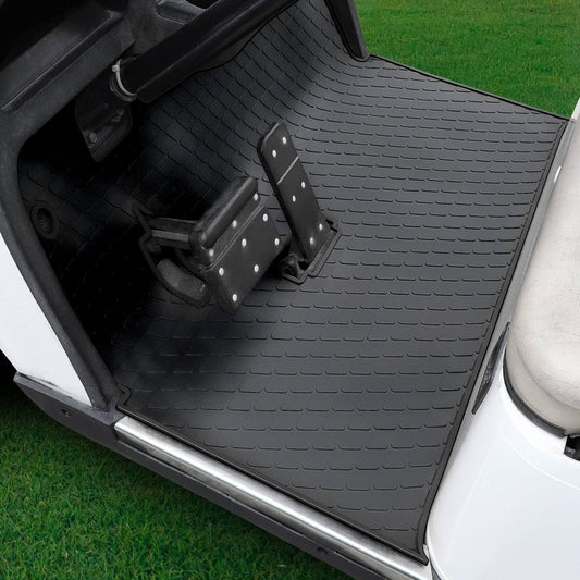 Golf Cart Floor Mat for EZGO TXT, Full Coverage Floor Liner Mat Replacement for EZGO TXT, Express S4 (2012-2020), Workhorse,Valor, Star Classic 36V Models Non-Slip&Easy to Clean Black