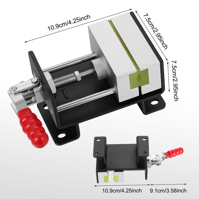 MistyBrew Professional Golf Club Regripping Vise - Heavy-Duty Grip Removal Tool with Protective Jaws & Sharp Hook Blade, Rock-Solid Mounting for DIY Shaft Repair (Visual Guide Included)