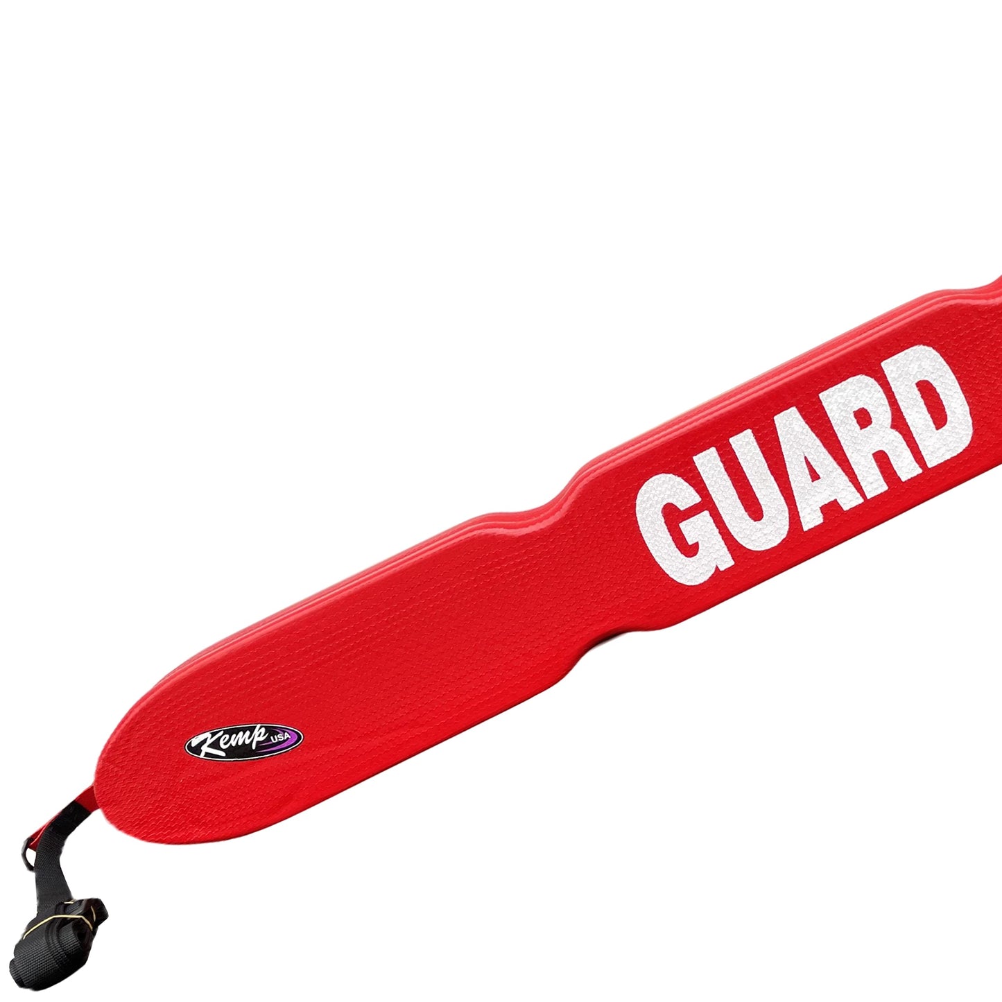Kemp USA 53" Grip It Rescue Tube with Mesh Ergonomic Cutaway Design, Durable Nylon Casing, Adjustable Strap and Tow Line, High Visibility Red Lifeguard Float for Pool Beach Lake Waterpark Safety