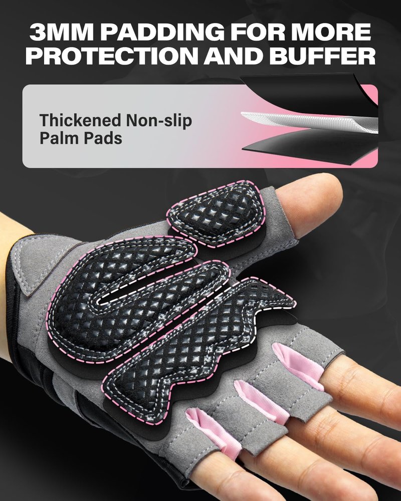 Workout Gloves for Men & Women - Lightweight Weightlifting Gloves with Excellent Grip | Ideal for Gym, Cycling, Fitness, and Climbing