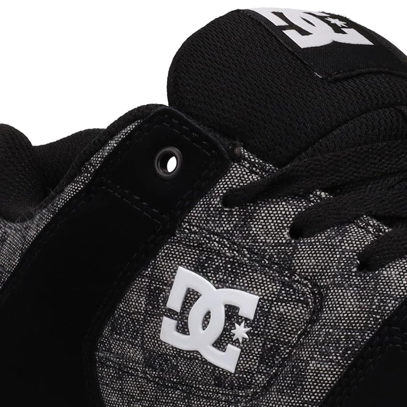 DC Men's Pure Skate Shoe, Black/Grey, 12