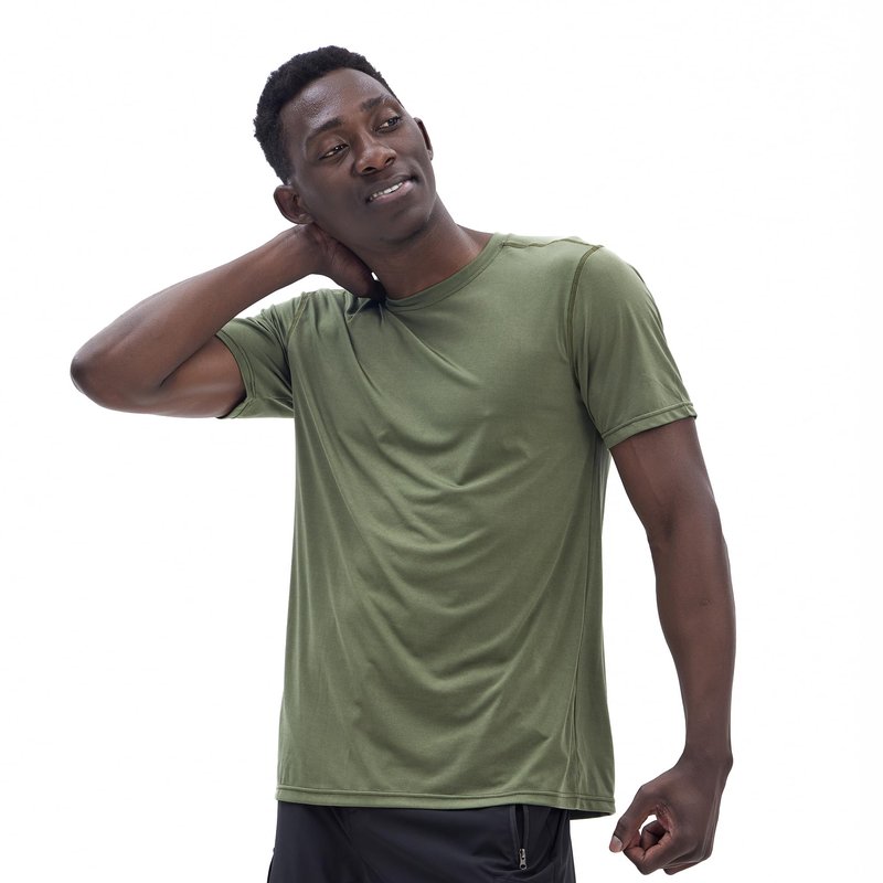 WHITE PEAK TRADING COMPANY 5 Pack Mens Workout T-Shirts Quick-Drying Athletic Short Sleeve Crew Neck Running Gym Tee Tops