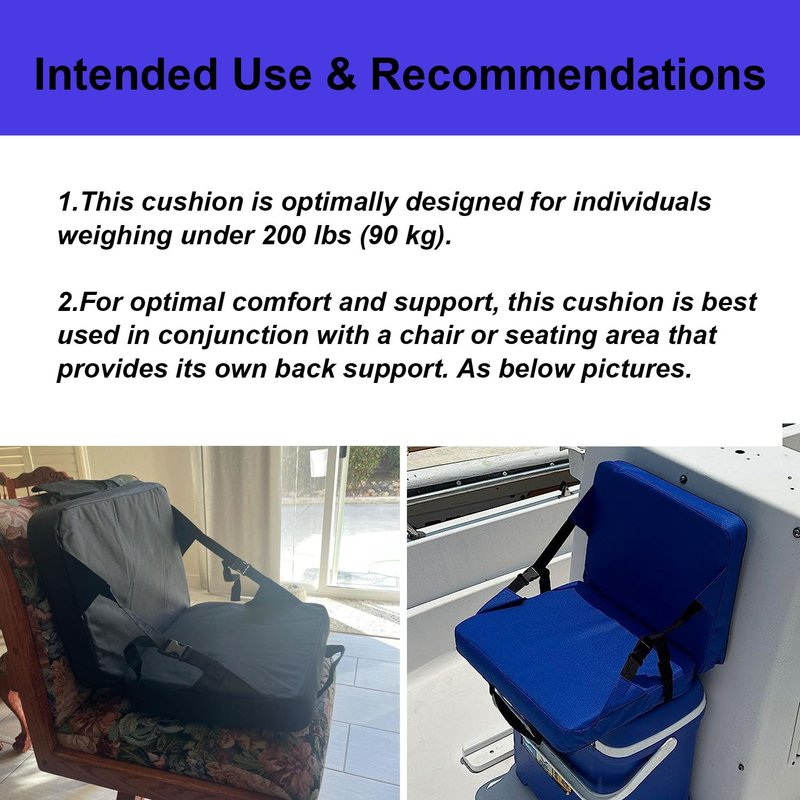 KIMI HOUSE Indoor & Outdoor Folding Chair Cushion Without Back Support, Foldable Portable Stadium Seat,Chair Cushion for Sports Events, Outing, Travelling，Hiking, Fishing