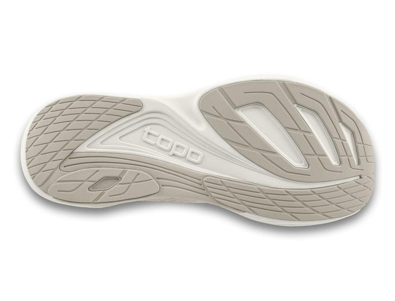 Topo Athletic Women's Ultrafly 5 Comfortable Lightweight Cushioned Durable 5MM Drop Road Running Shoes, Athletic Shoes for Road Running, Tan/White, Size 8