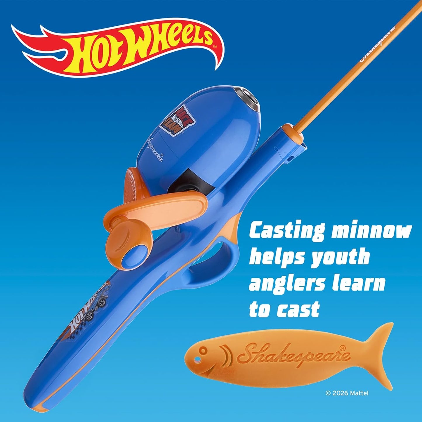 Youth Fishing Rod and Reel Combo - Shakespeare Lightweight Fishing Gear for Kids