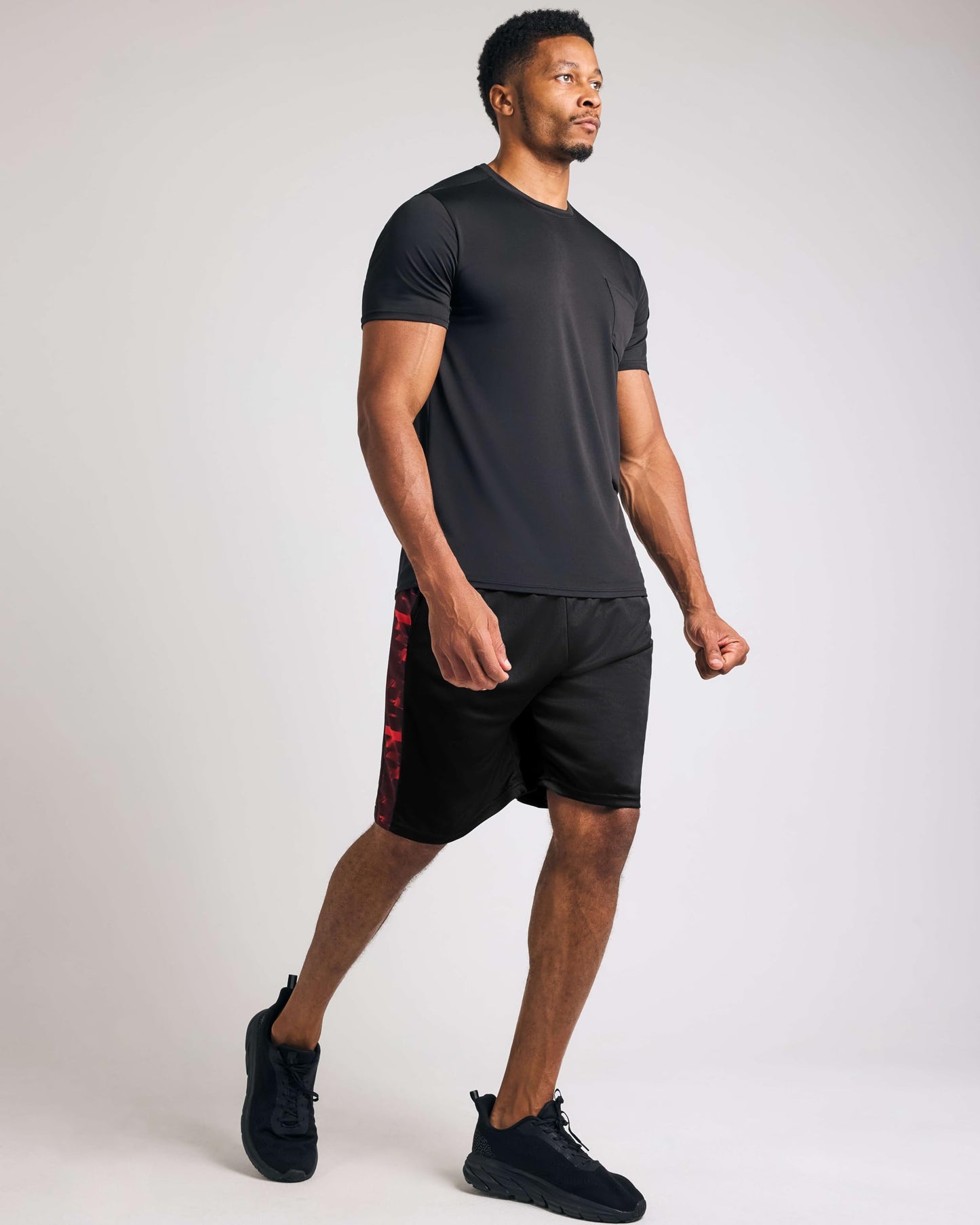 Real Essentials 5 Pack: Men’s 9" Mesh Shorts – Athletic Gym, Workout, Basketball, Running, Casual Lounge Activewear Pockets, Set 4,XL