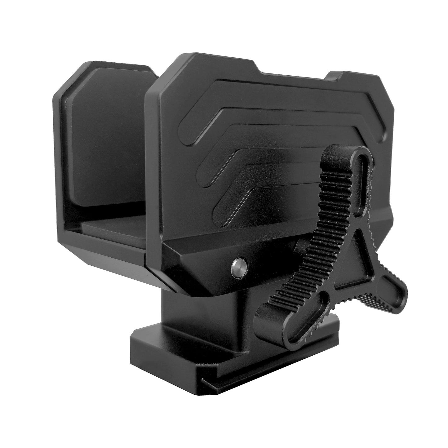 Rifle Saddle Clamp for Tripod with Arca-Swiss Quick Release Base, 1/4" & 3/8" Screw Hole Compatible, Heavy-Duty Shooting Support Mount for Hunting, Target Practice, Crossbow or Rifle Tripods