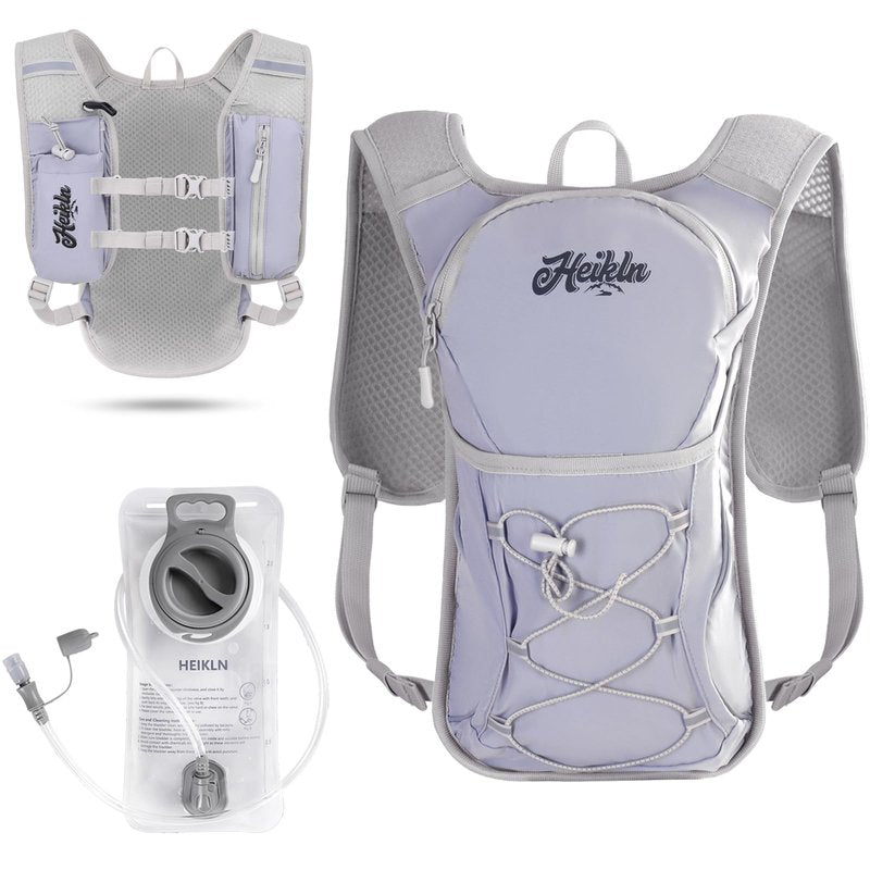 Hydration Backpack,Lightweight Water Backpack with 2L Water Bladder Running Hydration Vest Backpack for Hiking Running Cycling Hiking