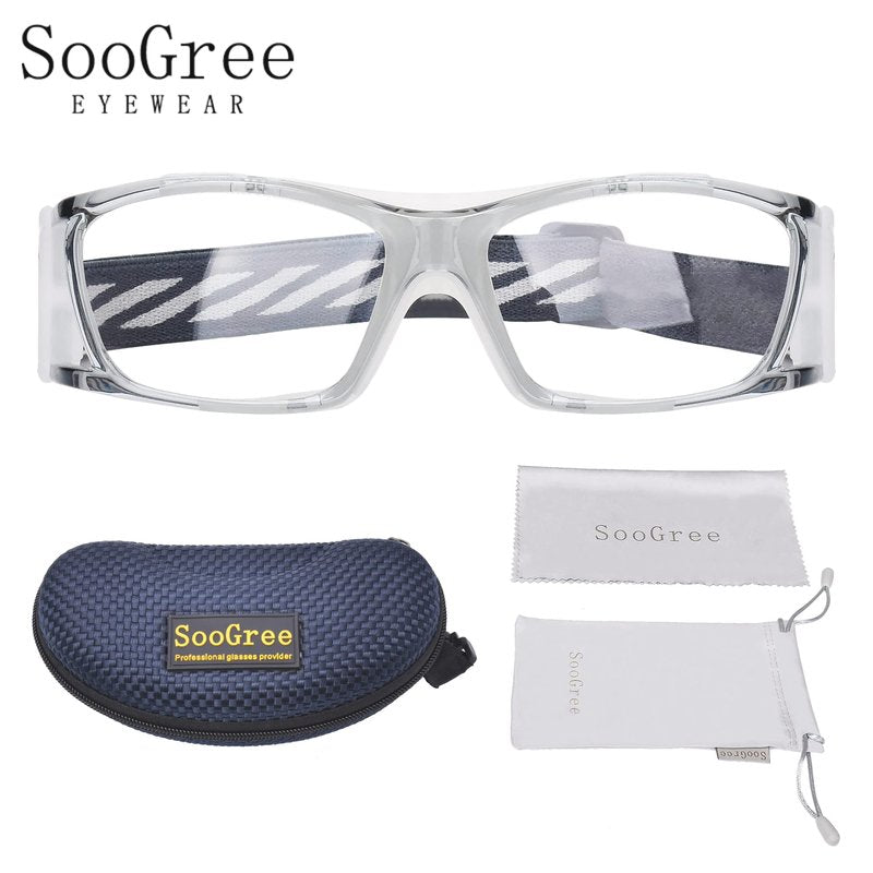 SooGree Racquetball Goggles for Men Women, Basketball Soccer Football Sports Goggles Glasses, Protective Eyewear Eye Safety Glasses Replaceable to Prescription Lenses