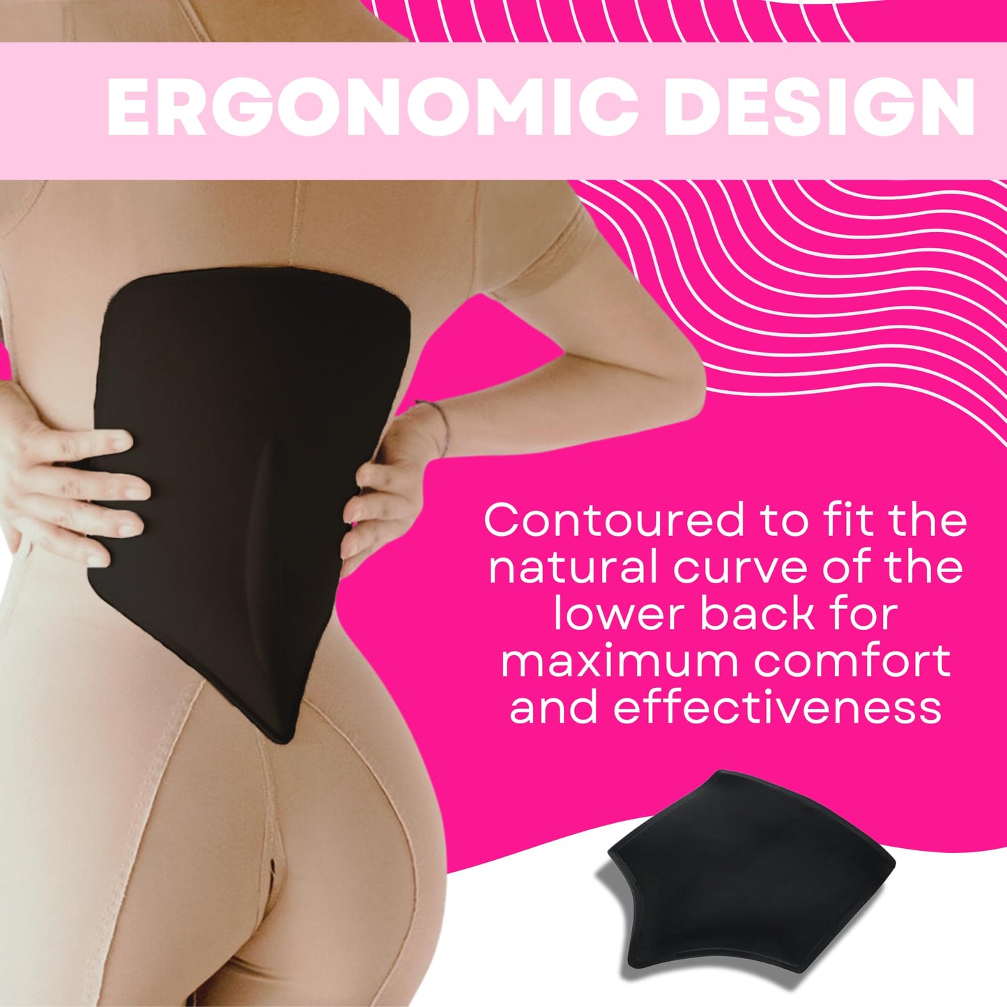 bombshell booty pillow Back Lipo Board Post Surgery Liposuction 360 – Lumbar BBL Compression Support, Back Foam Pad, Tabla Moldeadora Lumbar, Lipo Back Board After Surgery