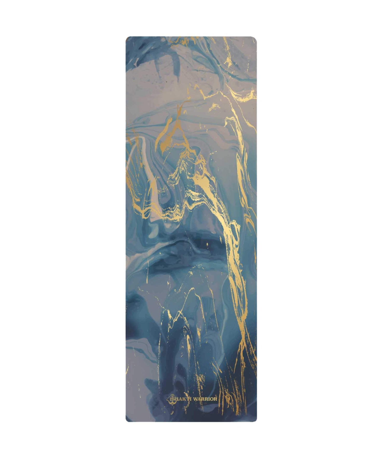 Shakti Warrior Ajna Natural Rubber yoga mat - Premium Printed Natural Eco-friendly Non-Slip Mat Great for Hot Yoga, Pilates, Workouts (72 inch x 24 inch x 3mm thick)