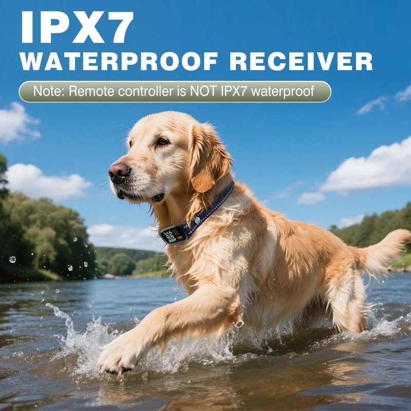 Dog Shock Collar - AI Smart Anti-Barking Training E-Collar with Remote | 3300FT Range, IPX7 Waterproof for All Breeds