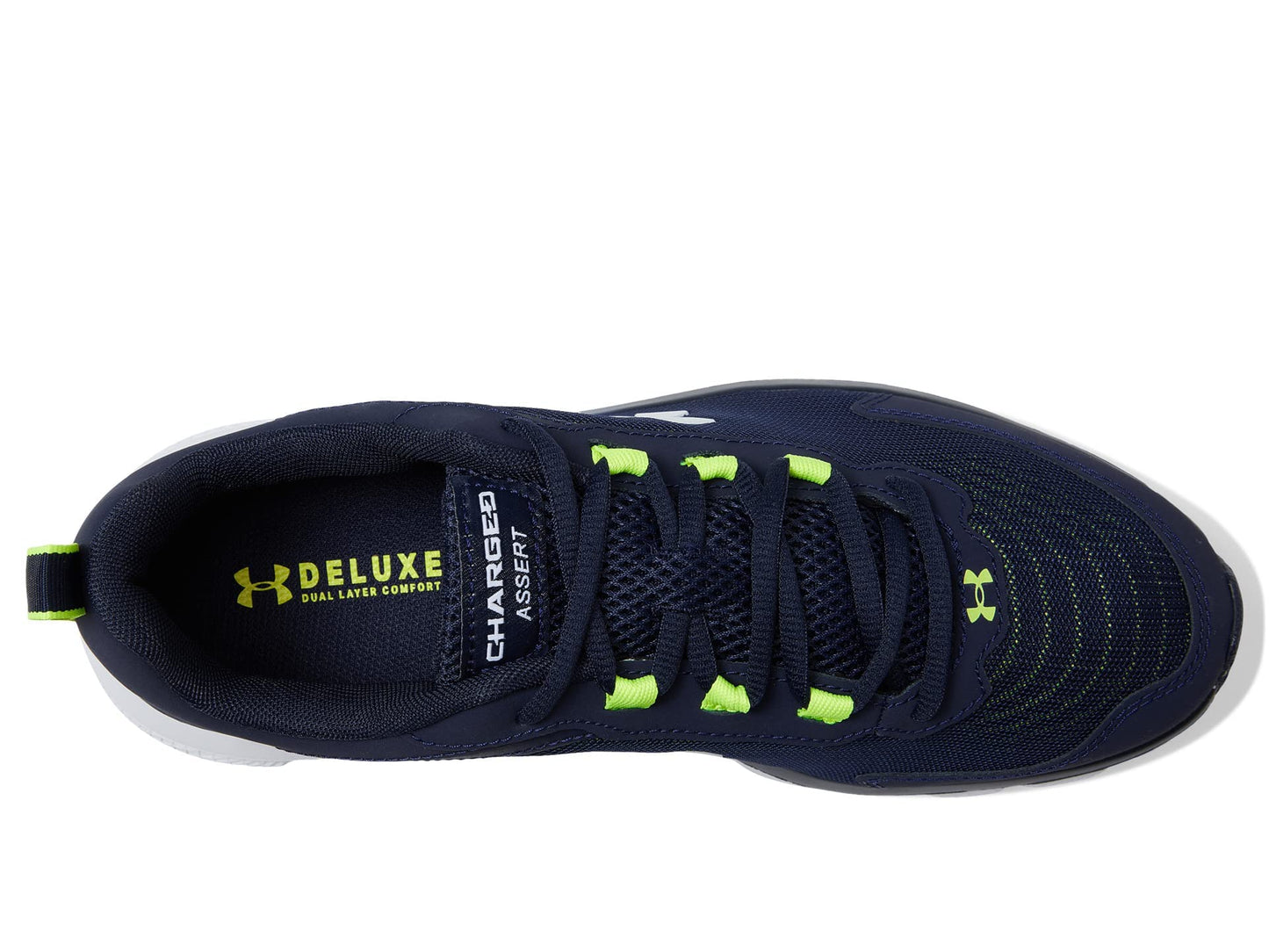 Under Armour Men's Charged Assert 9, (404) Midnight Navy/Yellow Ray/White, 15