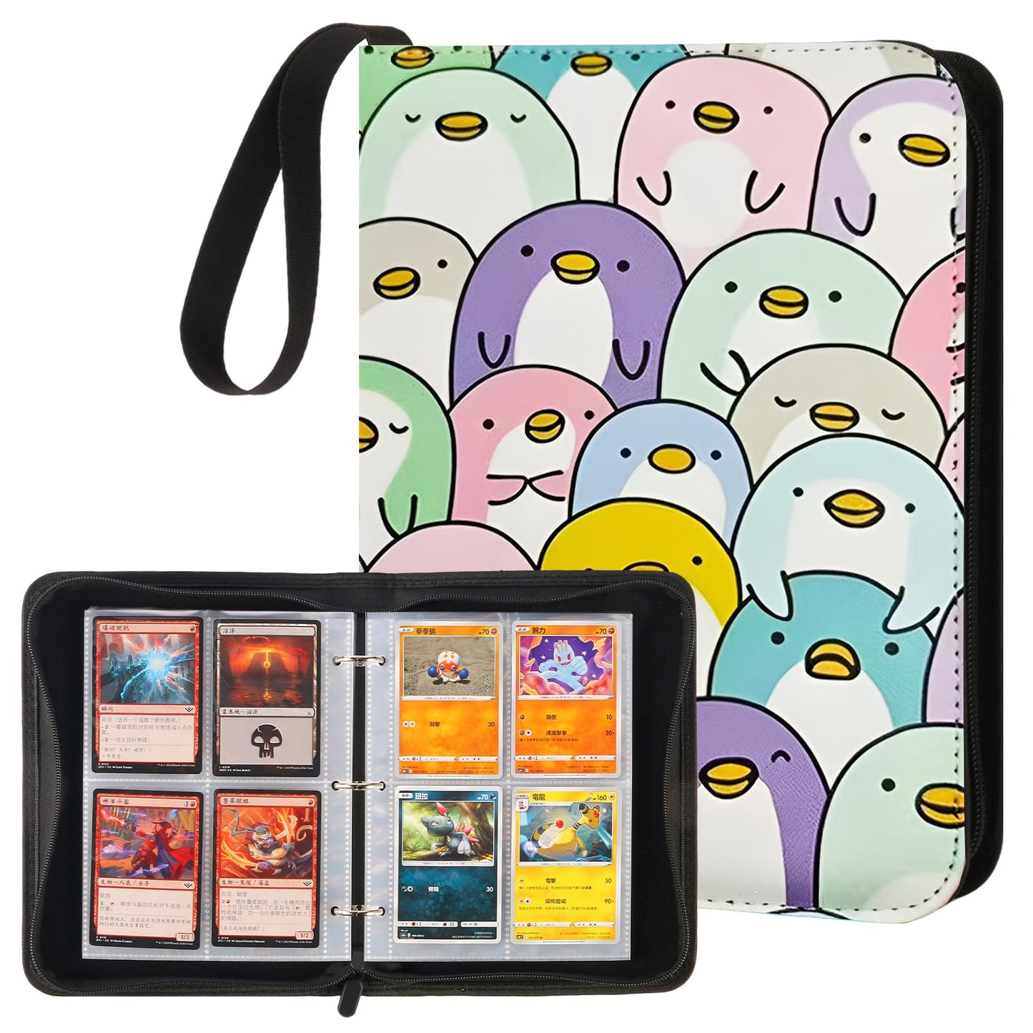 4-Pocket Card Binder with 50 Removable Pages, Holds 400 Cards