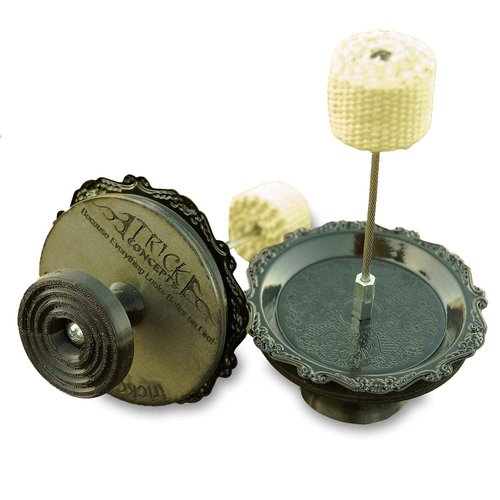 Pair of Ember Black Fire Palm Torches (Set) - Knob Grip - Wick Made of Kevlar, by:Trick Concepts