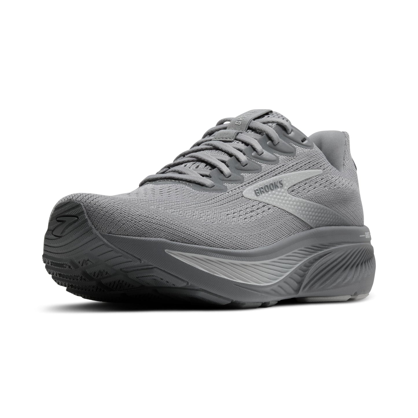 Brooks Men’s Ghost 17 Neutral Running Shoe - Primer Gray/Oyster Mushroom - 8.5 Medium