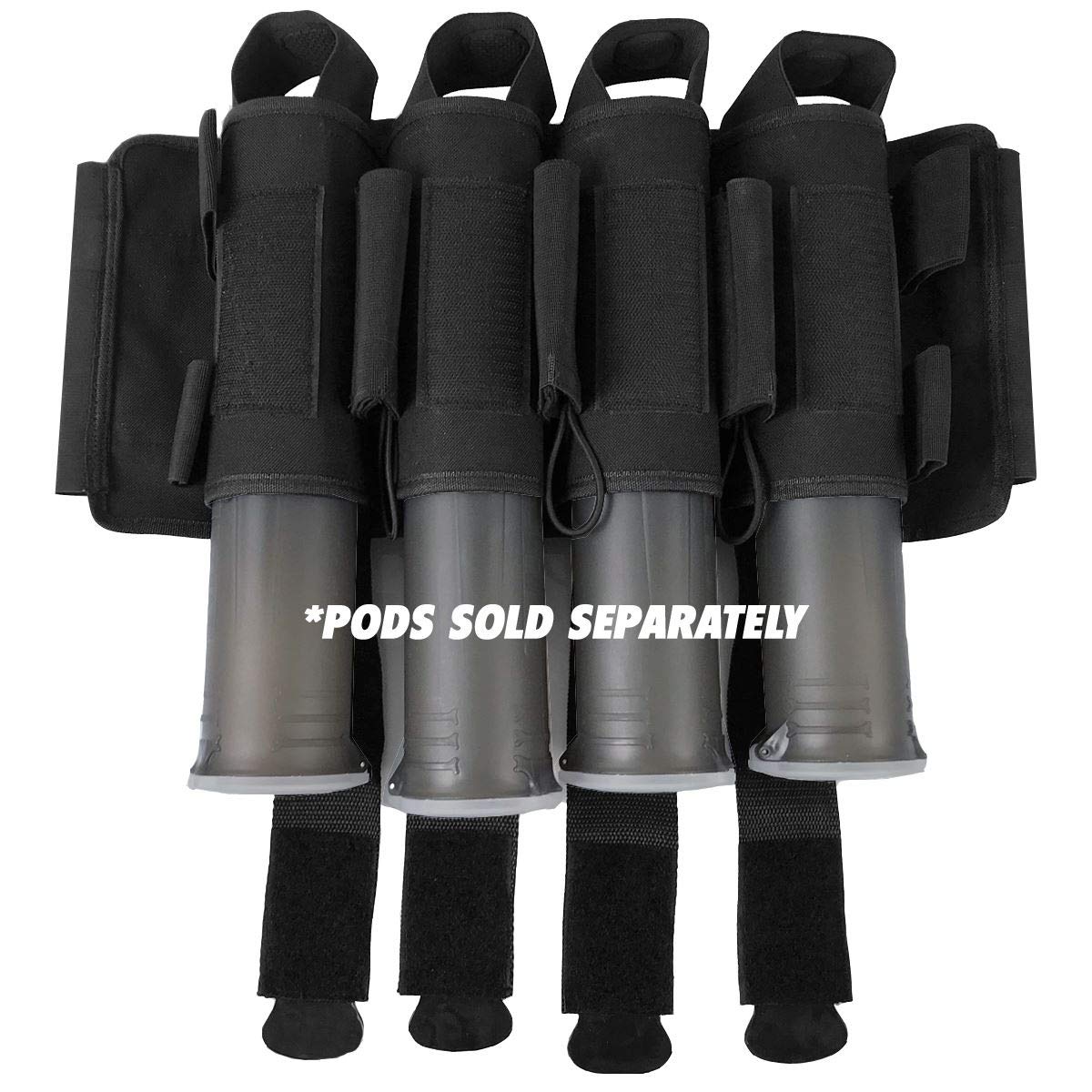 Maddog Pro 4+3 Paintball Harness Pod Pack | Pod Ejection | Adjustable Elastic Velcro Belt