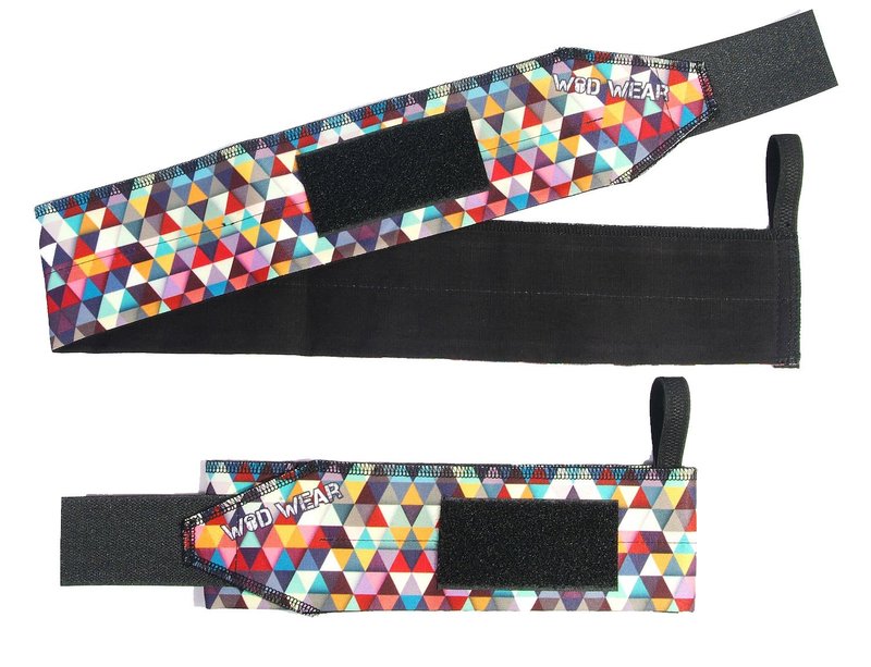 WOD Wear Wrist Wraps with Thumb Loop for Powerlifting, Strength Training, Bodybuilding, Cross Training, Olympic Weightlifting, Yoga - One Size Fits All (Diamond)
