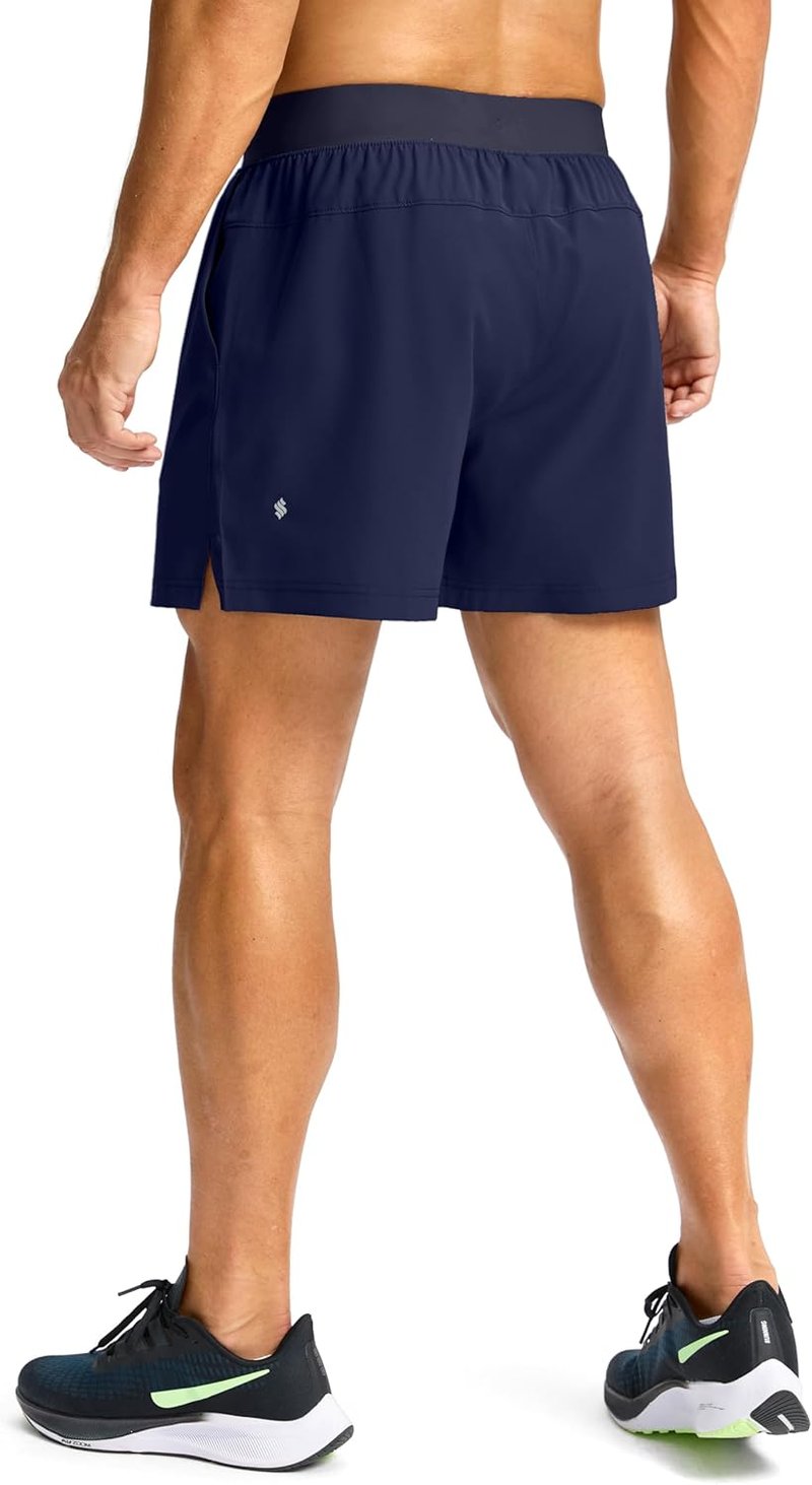 Men's Running Shorts - Quick Dry Athletic Shorts with Zipper Pockets | 9"/7"/5" Sizes for Gym & Basketball