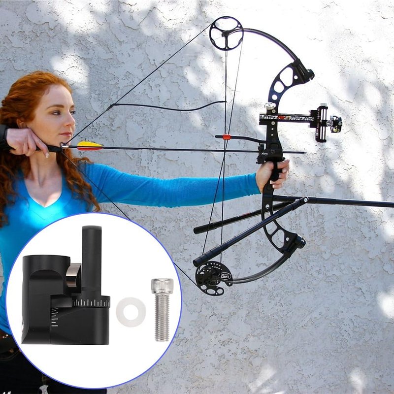 Archery Single Side Adjustable V Bar Mount - Compound Bow Stabilizer for Improved Accuracy | Lightweight Accessory