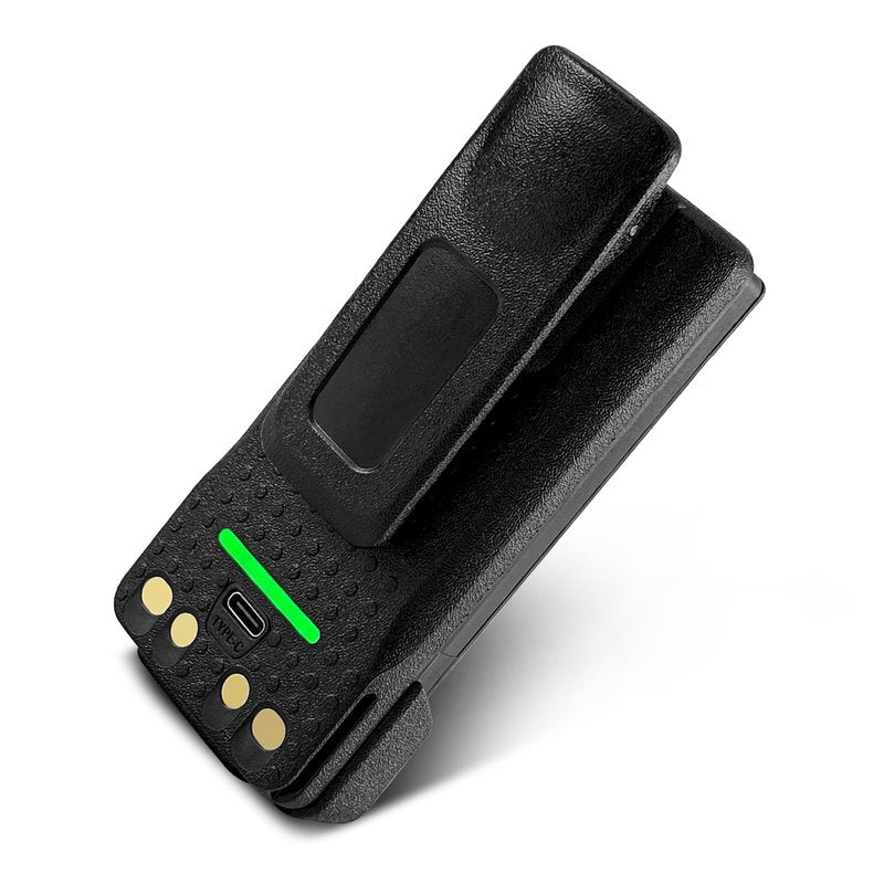 7.4V 5500mAh PMNN4409AR PMNN4409BR High Capacity Two-Way Radio Battery Replacement for Motorola XPR7350 XPR7580 XPR7550 XPR3300 APX4000 APX1000 XPR3500 DP4400 PMNN4448 (Power display+Type-C Charge)