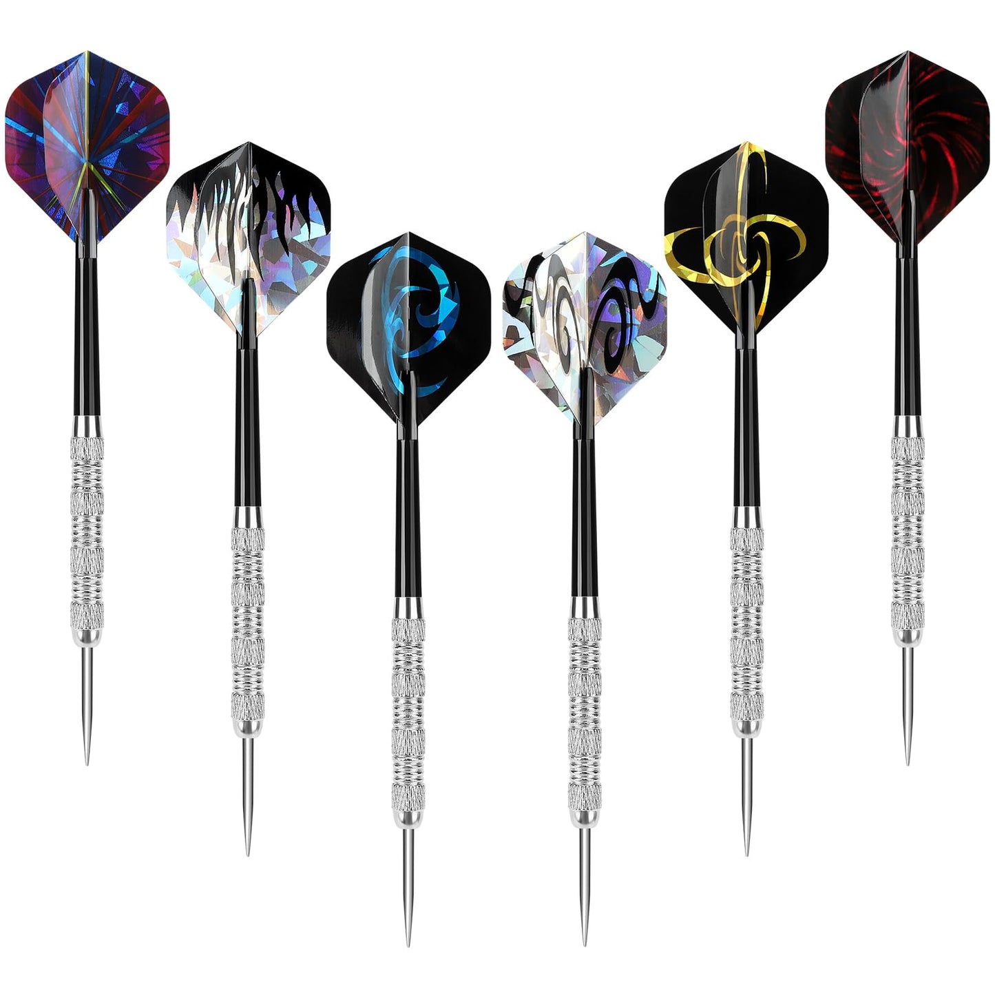 Accmor Metal Tip Darts, Steel Tip Darts, 14 Grams Professional Metal Darts, Darts Metal Tip Set, Metal Darts for Dartboard, 18 pcs ﻿