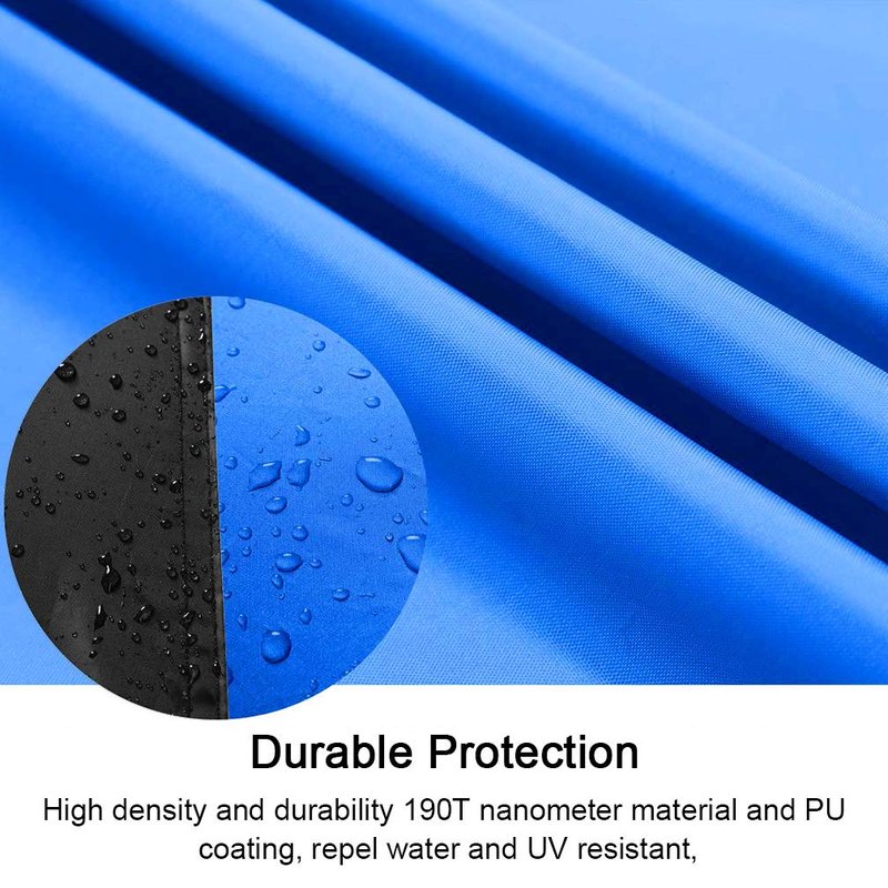 190T Bicycle Cover Roctee Waterproof Dust Resistant Anti-UV Mountain Road Bike Cover Cycle Cover with Storage Bag, 78.7''(L) * 27.6''(W) * 43.3''(H) for XL Size, Portable & Durable(Black & Blue)