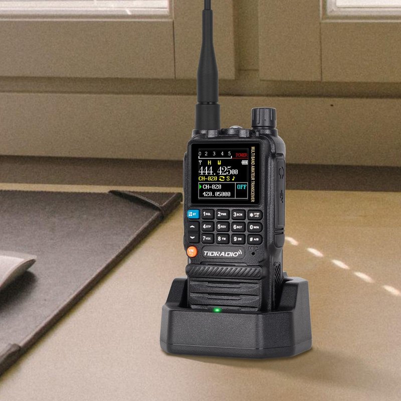 TIDRADIO TD-H3 GMRS Radio Handheld Long Range,Multi-Band Receiving Two-Way Radio,USB-C Programming & Charging,2500mAh Battery,AM/FM Reception,NOAA VOX SCAN,Walkie Talkie with Earpiece & 771 Antenna