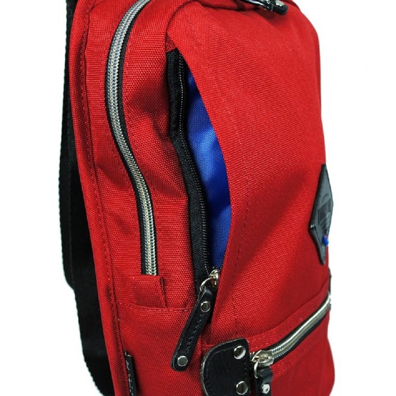 Harvest Label Urban Sling Mono Sling Travel Daypack Backpack Cordura (Red)
